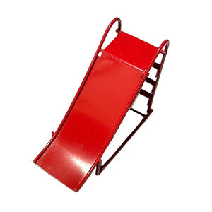 Red Vintage Slide Christmas Tree Ornament or Doll House Accessory